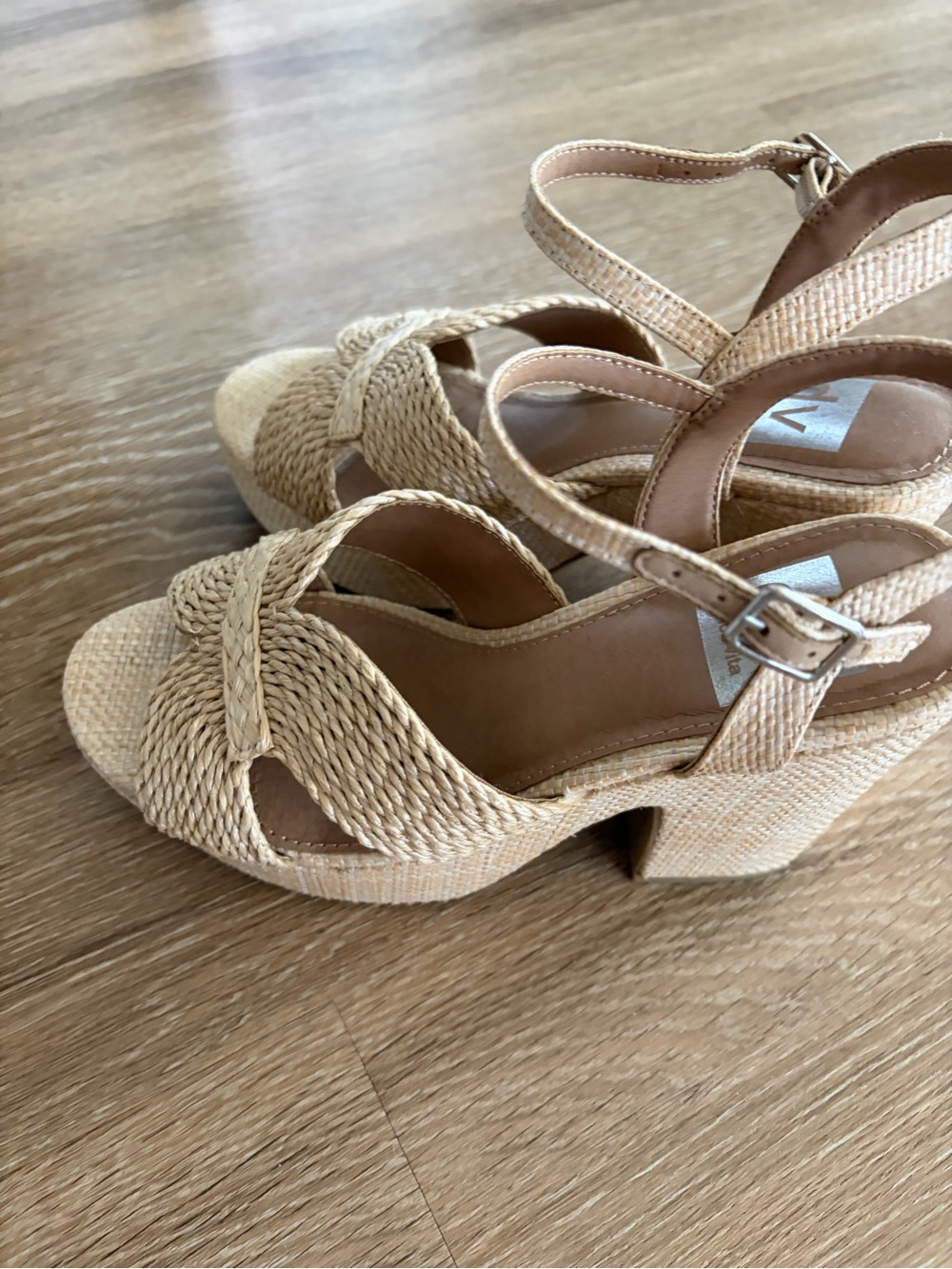 DV by Dolce Vita Natural Braided Heels - Picture 6 of 8